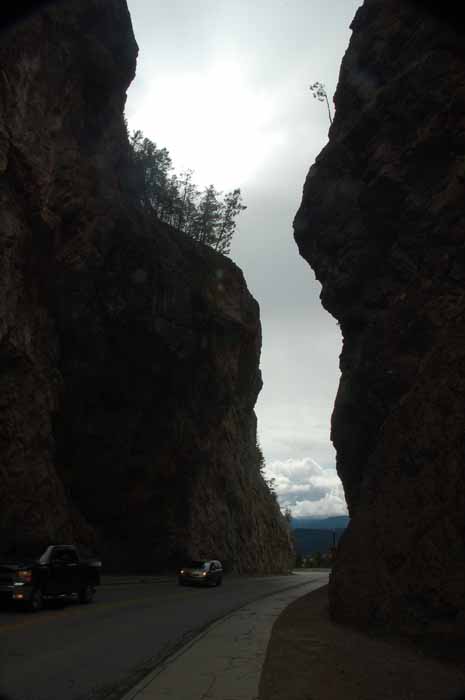 Entry into Kootenay NP on the way to Banff